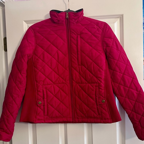 Lauren Ralph Lauren Jackets & Blazers - Lauren Ralph Lauren Red Quilted Puffer Jacket -Petite Large
